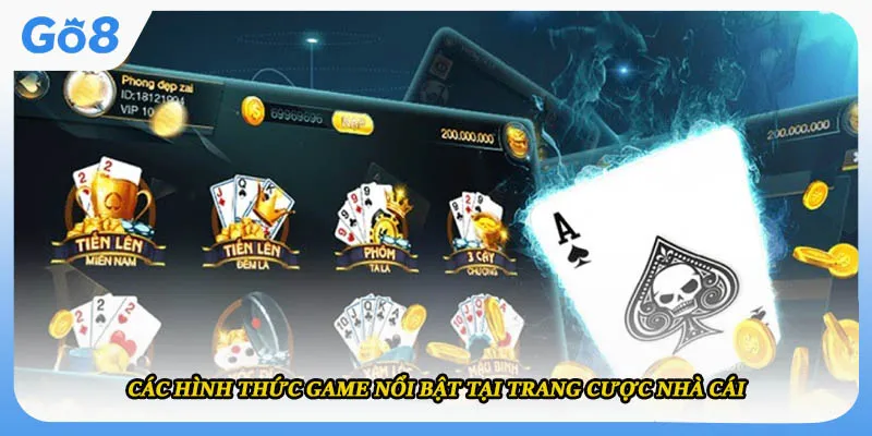 Các hình thức game nổi bật tại trang cược nhà cái